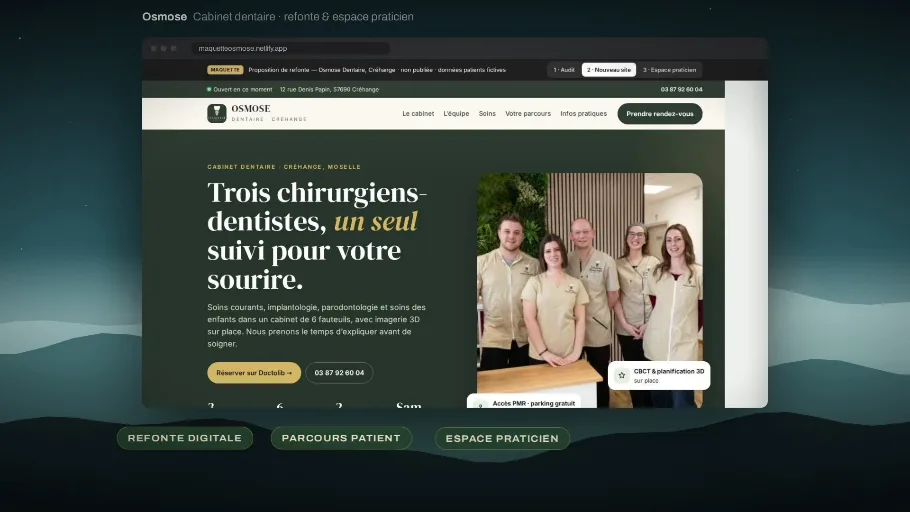 Aperçu des réalisations numériques présentées dans la vidéo